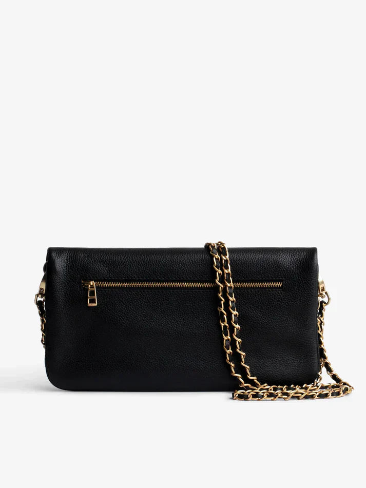 Zadig & Voltaire  -  Sac rocky noir doré femme