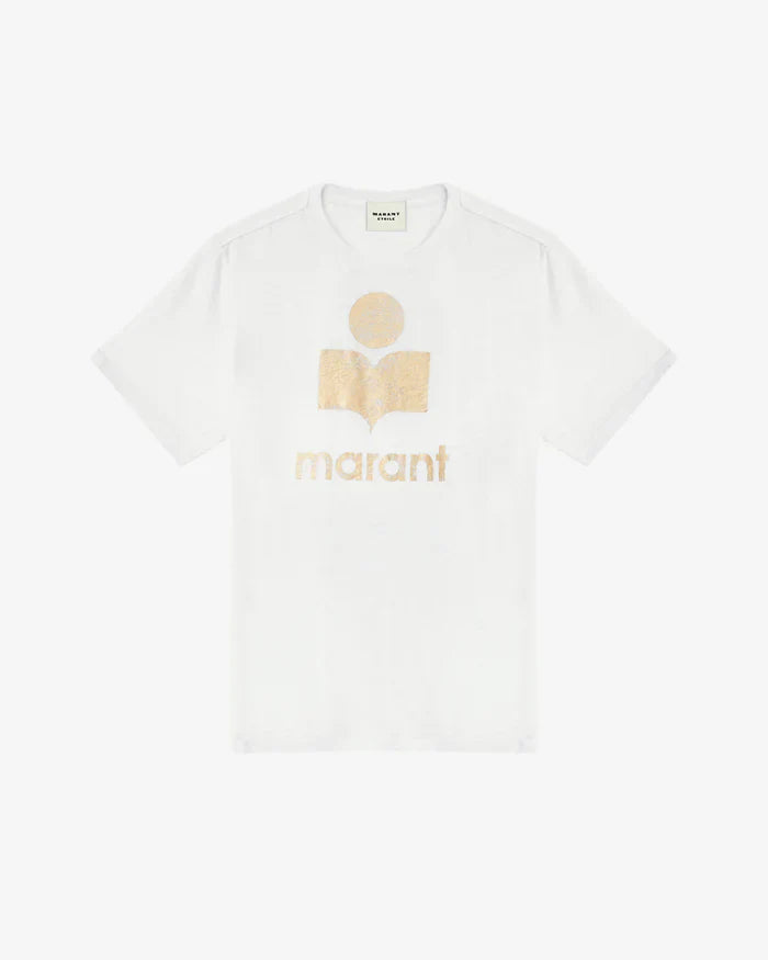 Isabel Marant - teeshirt femme blanc/or
